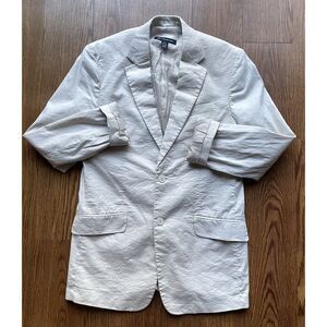 Preppy Oversized Beige Blazer